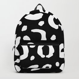 Black leopard pattern Backpack