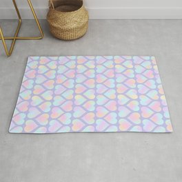 may love be all around you – gradient y2k hearts Rug