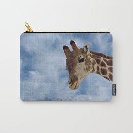 Giraffe Looking from Above Closeup Carry-All Pouch