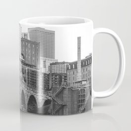 Minneapolis Skyline Black and White Coffee Mug