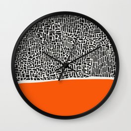 City Sunset Abstract Wall Clock