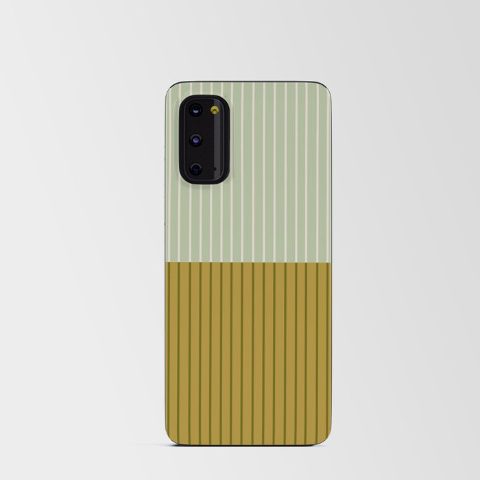Color Block Lines XXI Moss Android Card Case