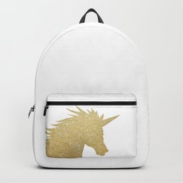 Gold Glitter Unicorn Backpack