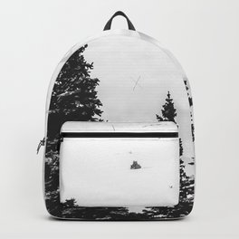 Backcountry Skier // Fresh Powder Snow Mountain Ski Landscape Black and White Photography Vibes Backpack | Winter Solstice View, Heavenly Steamboat, Landscape Warren Q0, Curated, Chairs Chair Fantasy, Vibe Vibes Only Bed, Picture Vintage Back, Photo, Country Of Happiness, Decor Design Vail 
