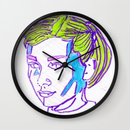 Stained Glass Hepburn Wall Clock