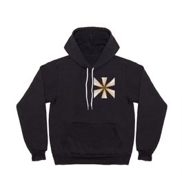 Black, White and Gold Star Hoody