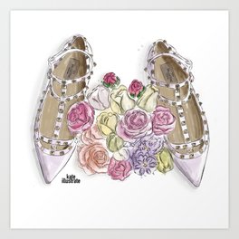 Ballerina's Dream Shoes Art Print
