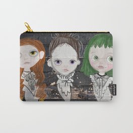 3 Ghost Girls - haunting vintage sign Carry-All Pouch