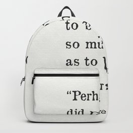 George Orwell quote Backpack