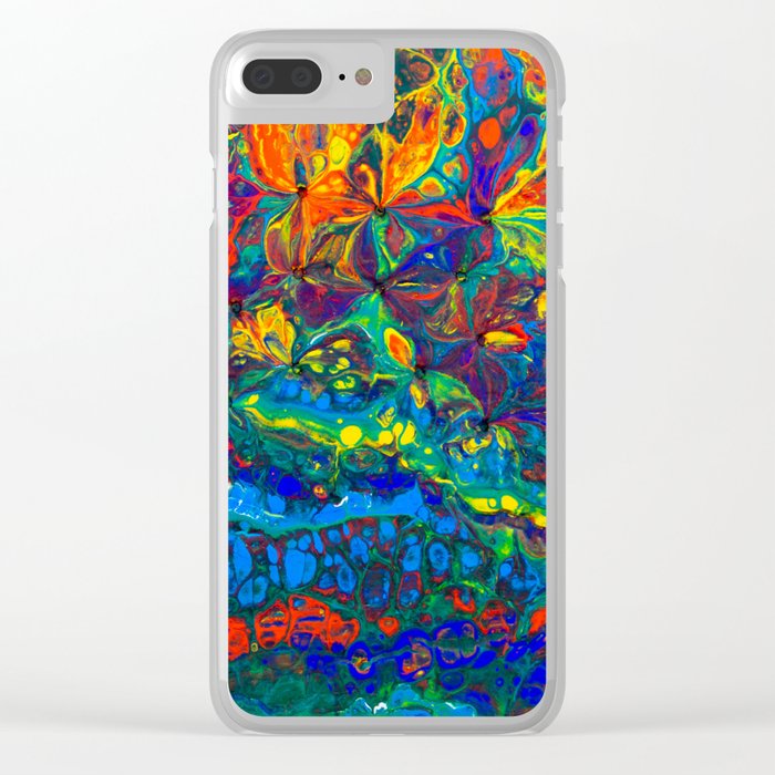 Colorful Abstract Clear iPhone Case