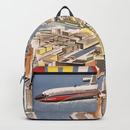 Vintage Chicago Poster Backpack | Ad, Graphicdesign, City, Usa, Poster, Braniffairways, Vintage, Holidays, Travel, Unitedstates 