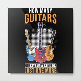 Guitarist Gift Guitar Metal Print