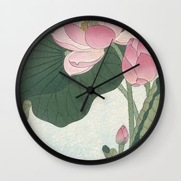 Water Lilies  Wall Clock