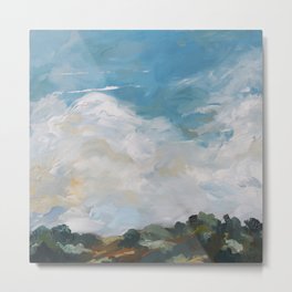 original abstract landscape painting number 14 Metal Print | Originalpainting, Cloud, Oil, Cloudscape, Whitepaint, Hils, Ukartist, Trees, Originalart, Britishartist 