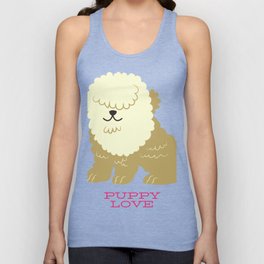 Valentine's Day Puppy Love Cute Gift for Dog Lovers Tank Top
