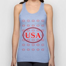 USA Red White & Blue jGibney The MUSEUM Society6 Gifts Unisex Tank Top
