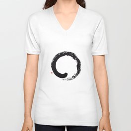 Enso / Japanese Zen Circle V Neck T Shirt