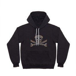 fashion pirate skull gold  diamond and pearls Hoody
