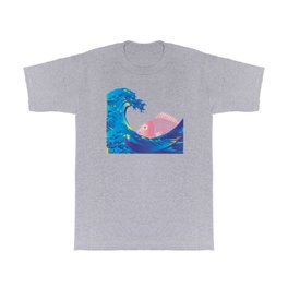 Hokusai Great Wave & Jpanese Snapper  T Shirt