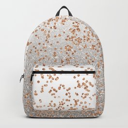 Glitter sparkle mix - rose gold & silver Backpack