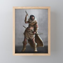 Eskimo Hunter Framed Mini Art Print