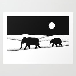 Elephants Dream II Art Print