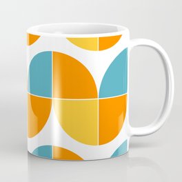 Geometric abstract mid century modern tulip flowers Coffee Mug