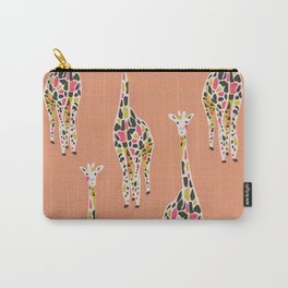 colorful giraffe Carry-All Pouch