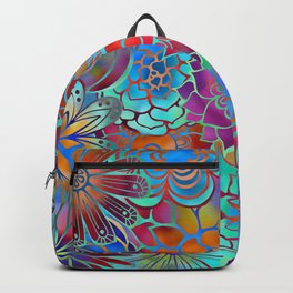 Flowery Summer Pattern Backpack