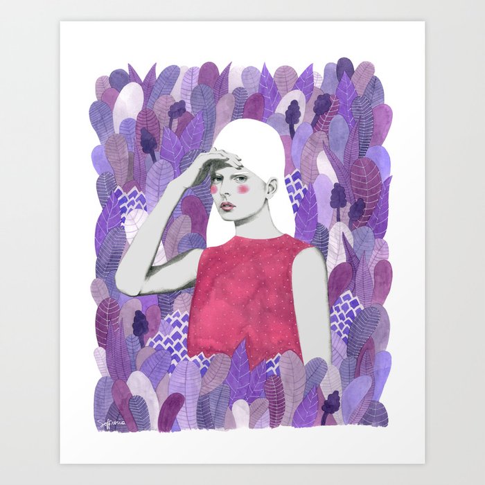 Dalila Art Print by Sofia Bonati | Society6