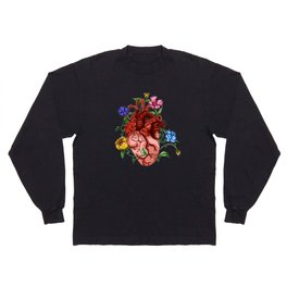 An Overgrown Floral Heart Long Sleeve T Shirt