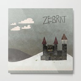 At the Castle - inspired by Zebrat Metal Print