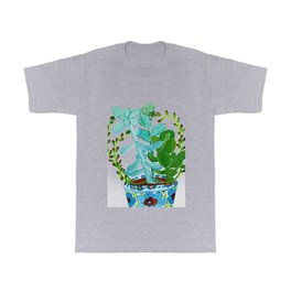 Indian Pot with Succulents T Shirt