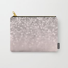 Sparkling Silver Blush Glitter #1 #shiny #decor #art #society6 Carry-All Pouch