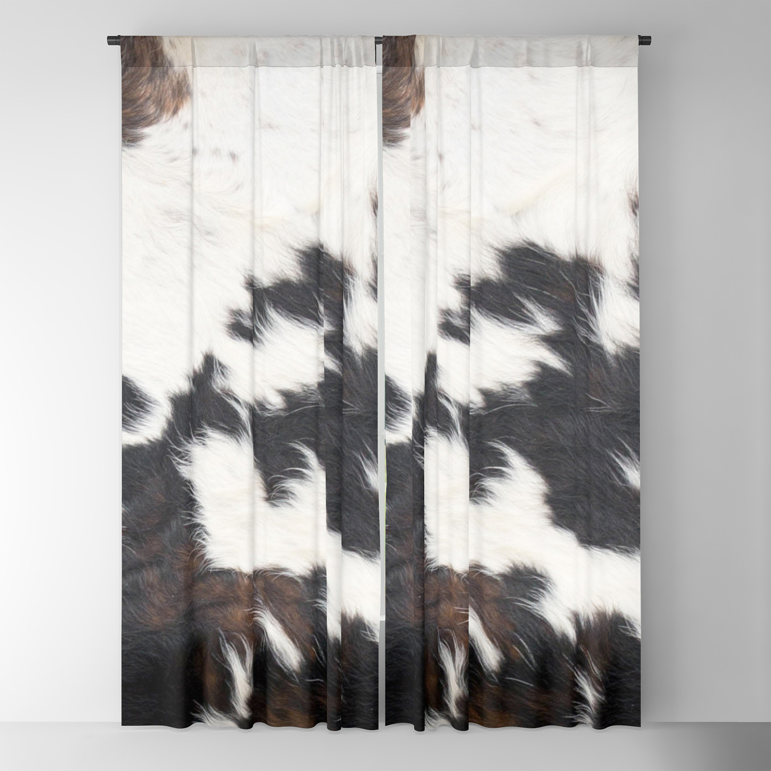 Brown Cowhide Blackout Curtain By Cadinera Society6