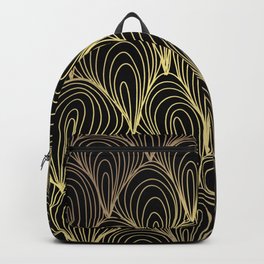 Golden Abstract Backpack