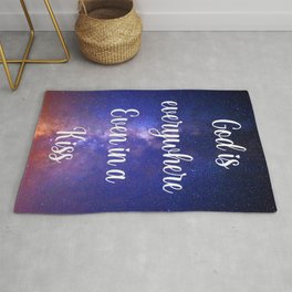 God is in everywhere even in a kiss Rug