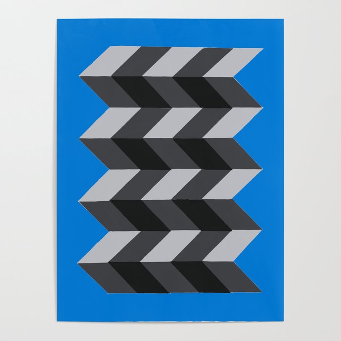 Original Geometric Op-Art Design Poster by Dominic Joyce | Society6