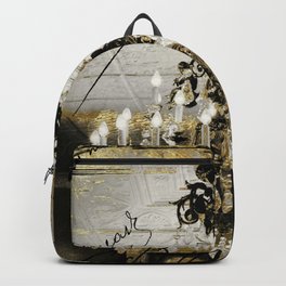 Crystal Chandelier Gold Vintage Backpack