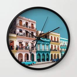 Havana, Cuba Travel Artwork Wall Clock