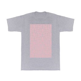 Square Pattern Pink T Shirt