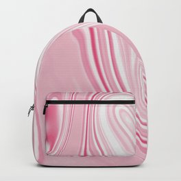 Pink Liquid Marble Backpack