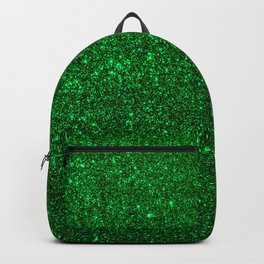 Christmas Evergreen Green Sparkly Glitter Backpack