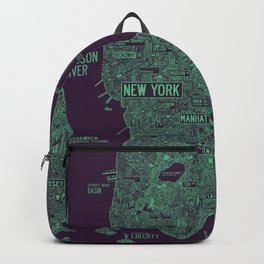 Detailed new york NYC city map Backpack