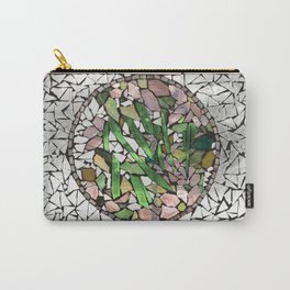 Mosaic Glass Pink Roses by Willowcatdesigns Carry-All Pouch