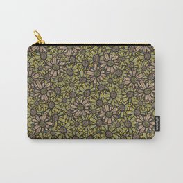 Stain Glass Flowers Carry-All Pouch