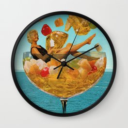 Fruit Cocktail Wall Clock
