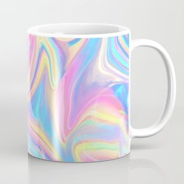 Pastel Liquid Rainbow Prism Colors of pearly opalescent Brilliance Coffee Mug