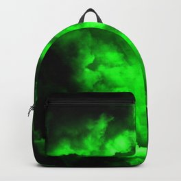 Envy - Abstract In Black And Neon Green Backpack
