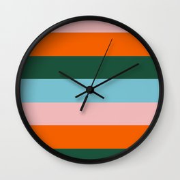 Color Stripe_007 Wall Clock